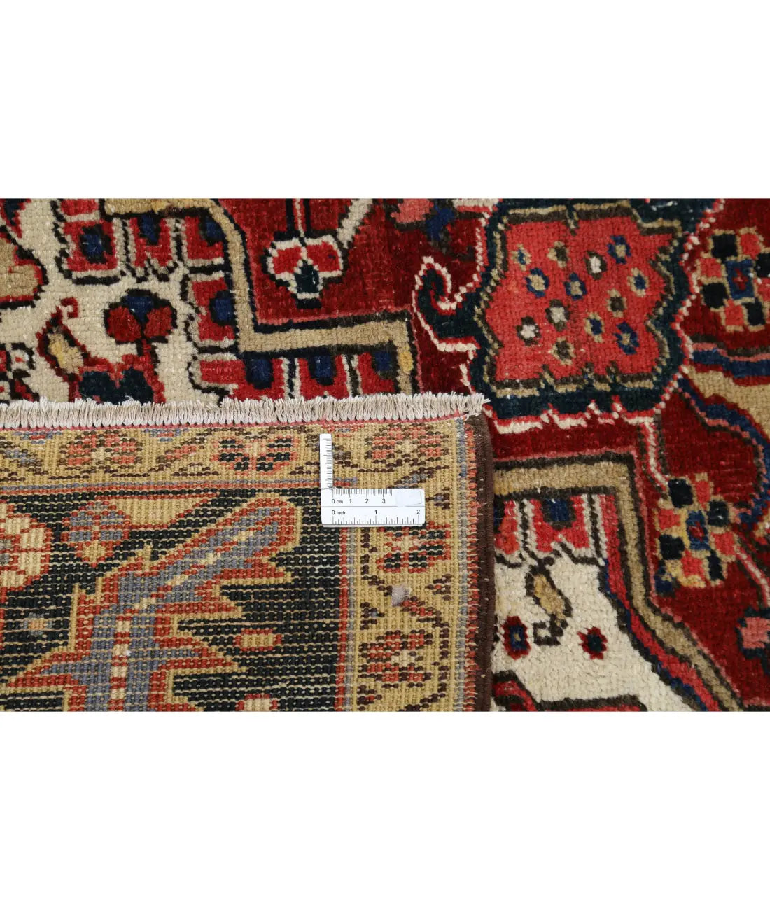 Hand Knotted Antique Persian Heriz Wool Rug - 10'5'' x 13'8'' - Arteverk Rugs Area rug