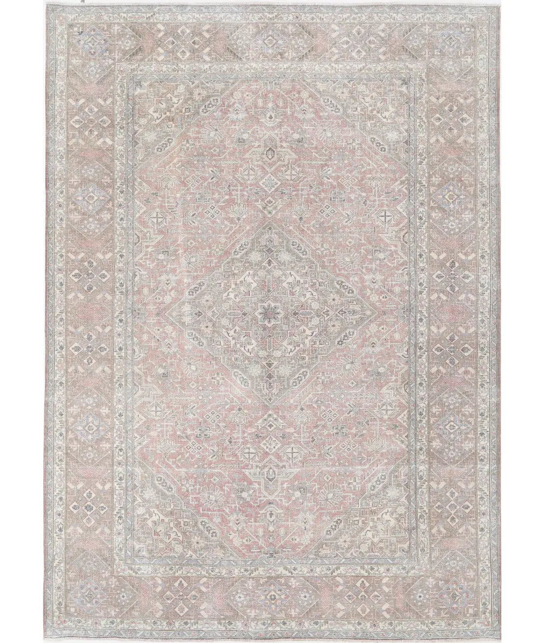 Hand Knotted Vintage Persian Tabriz Wool Rug - 9&#39;4&#39;&#39; x 13&#39;0&#39;&#39; - Arteverk Rugs Area rug