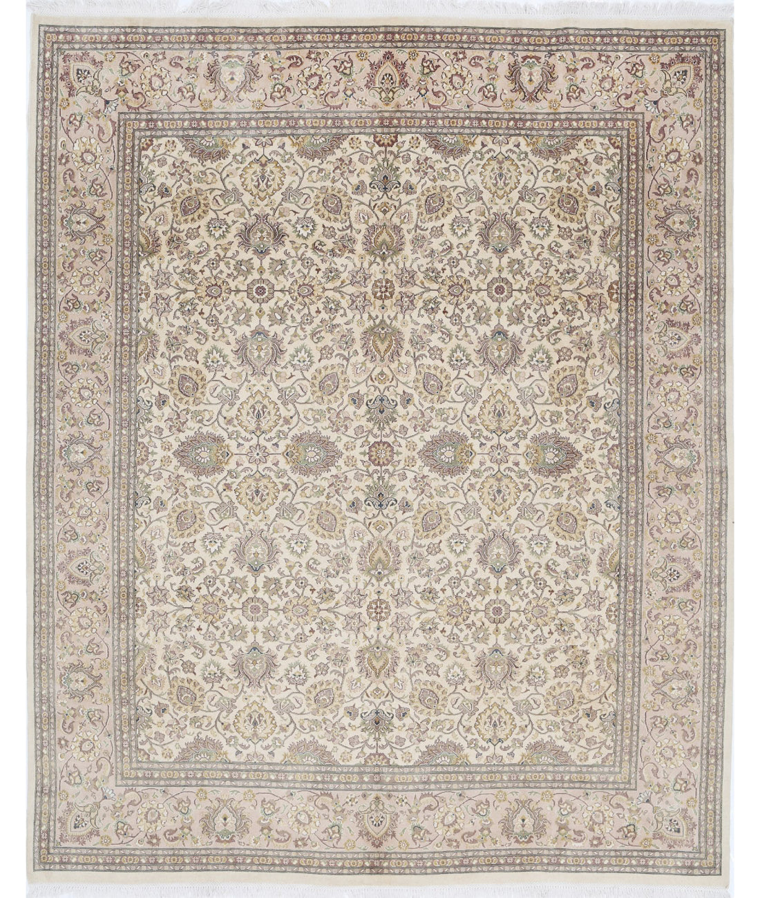 Hand Knotted Heritage Persian Style Wool Rug - 8&#39;1&#39;&#39; x 10&#39;1&#39;&#39; 8&#39;1&#39;&#39; x 10&#39;1&#39;&#39; (243 X 303) / Beige / Taupe