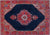 Heriz Persian fine wool rug Heris collection Navy Blue/Red