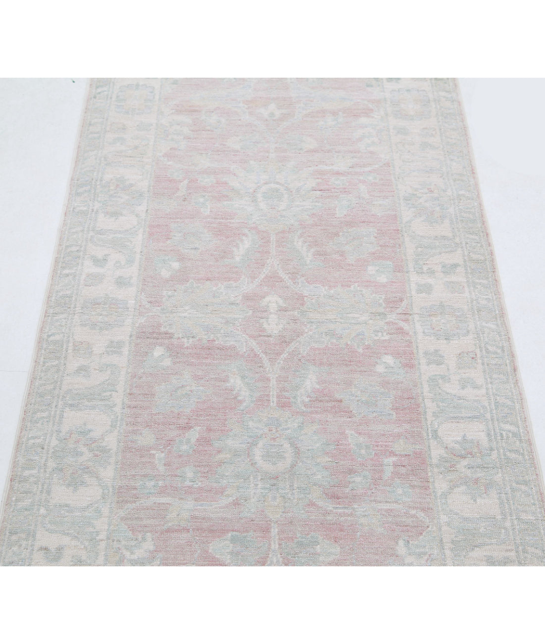 Hand Knotted Serenity Wool Rug - 2'6'' x 8'5'' 2'6'' x 8'5'' (75 X 253) / Pink / Ivory