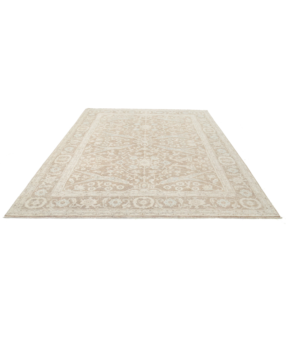Hand Knotted Serenity Wool Rug - 8'3'' x 10'4'' 8'3'' x 10'4'' (248 X 310) / Brown / Ivory