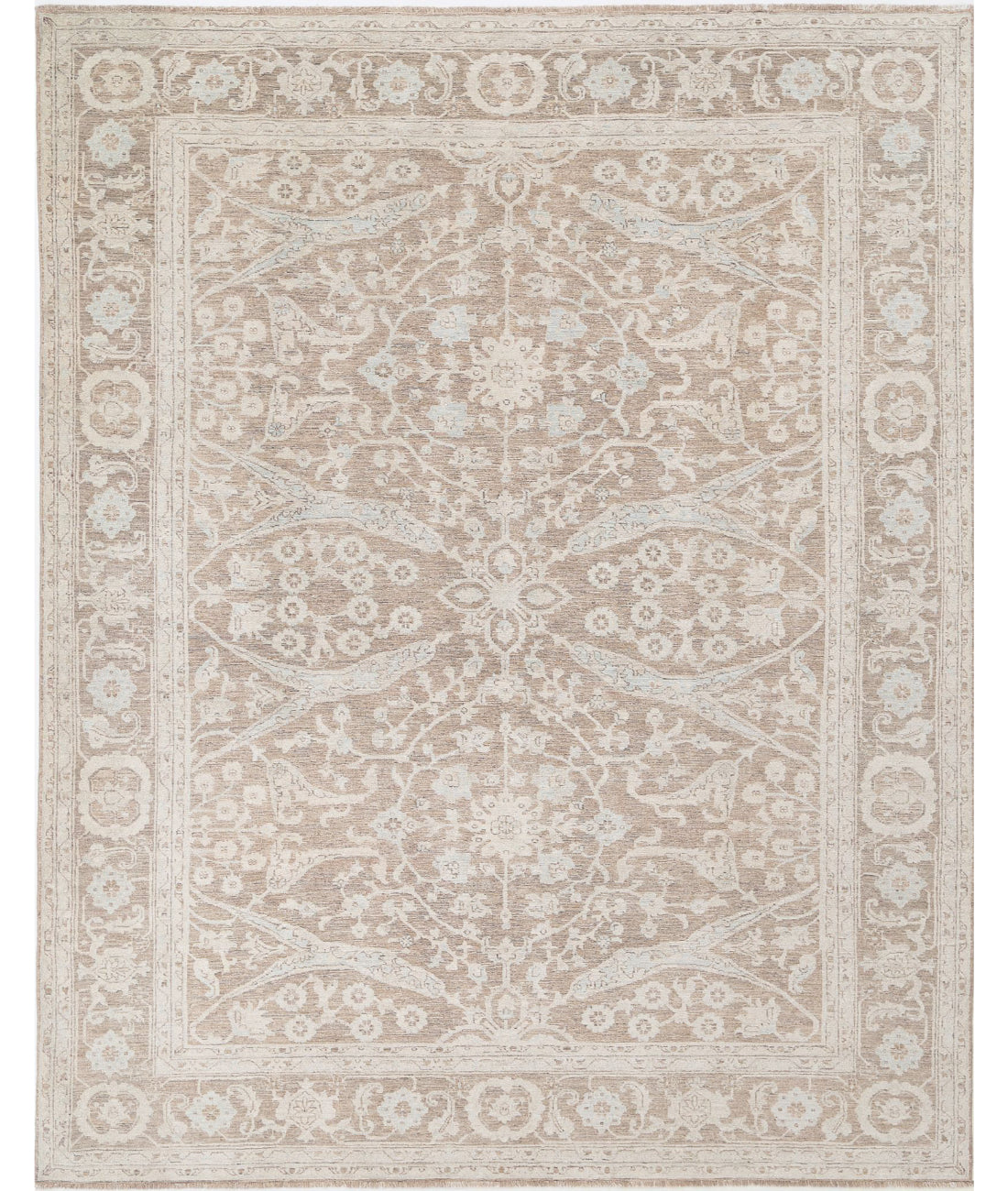 Hand Knotted Serenity Wool Rug - 8&#39;3&#39;&#39; x 10&#39;4&#39;&#39; 8&#39;3&#39;&#39; x 10&#39;4&#39;&#39; (248 X 310) / Brown / Ivory