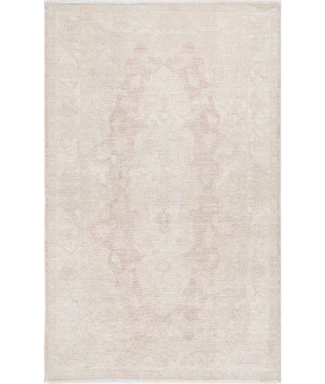 Hand Knotted Serenity Wool Rug - 2&#39;11&#39;&#39; x 4&#39;8&#39;&#39; 2&#39;11&#39;&#39; x 4&#39;8&#39;&#39; (88 X 140) / Pink / Ivory