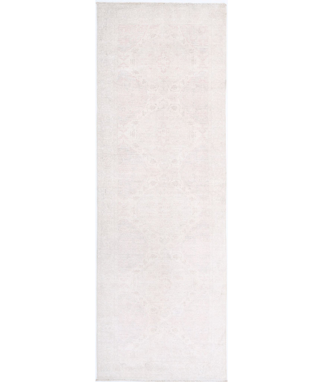 Hand Knotted Fine Serenity Wool Rug - 2&#39;11&#39;&#39; x 9&#39;2&#39;&#39; 2&#39;11&#39;&#39; x 9&#39;2&#39;&#39; (88 X 275) / Pink / Ivory