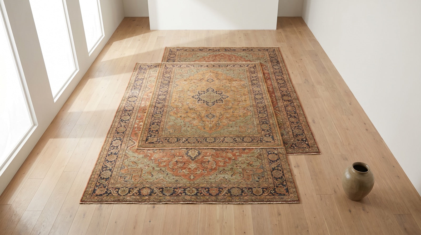 Decorating with hand knotted rugs