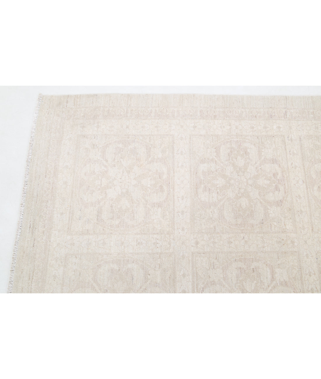 Hand Knotted Artemix Wool Rug - 12'2'' x 14'9'' 12'2'' x 14'9'' (365 X 443) / Ivory / Taupe