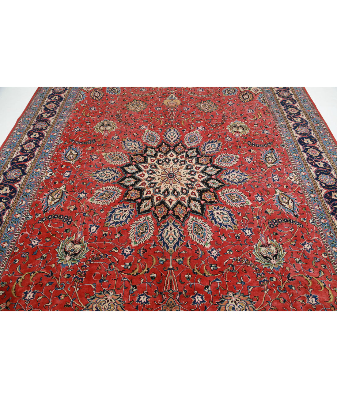 Persian Tabriz Wool Hand Knotted Rug - 8'11'' x 12'4'' -5013326-4