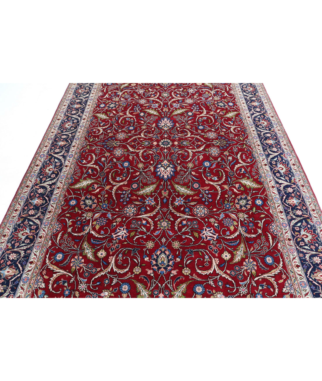 Persian Tabriz Wool Hand Knotted Rug - 6'7'' x 9'11'' -5013421-4