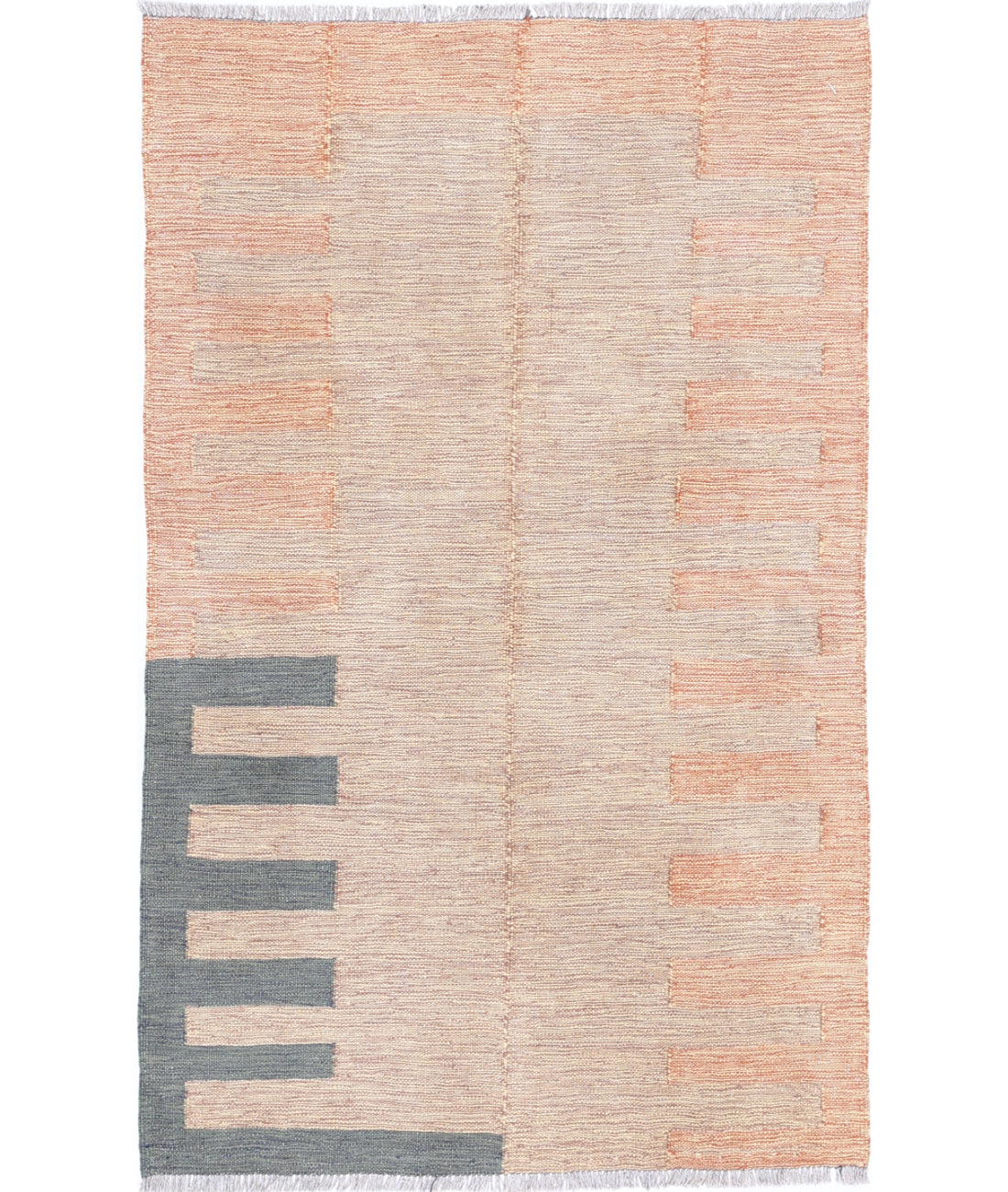 Hand Woven Kafkas Kilim Wool Kilim Rug - 2'7'' x 4'1''