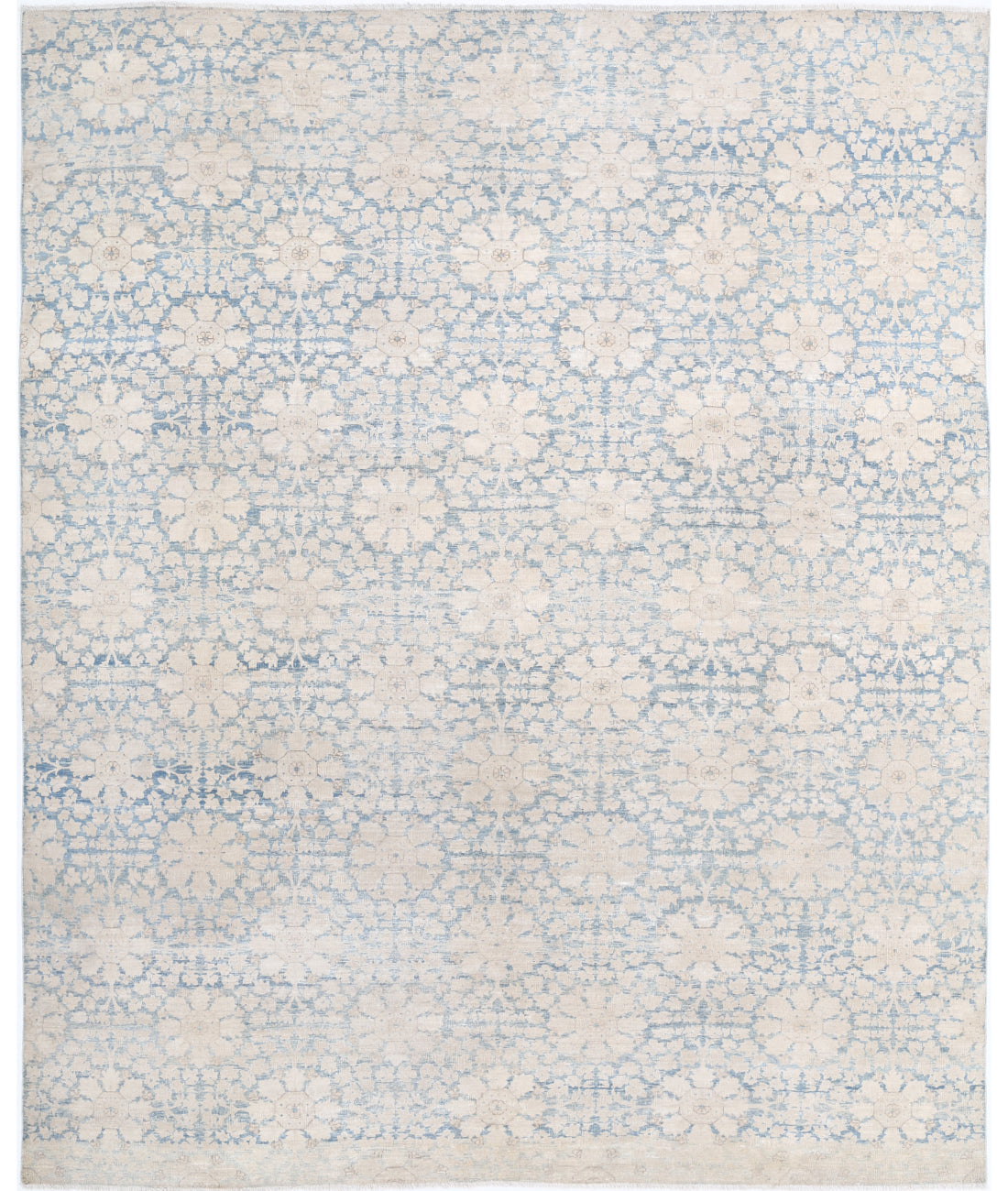Hand Knotted Fine Artemix Wool Rug - 7'9'' x 9'7''