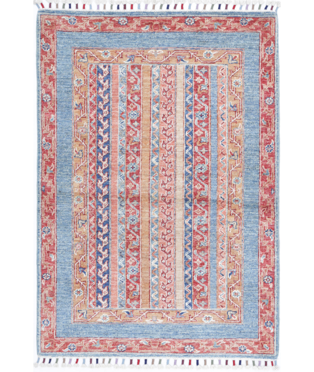 Hand Knotted Shaal Wool Rug - 2'8'' x 3'11''
