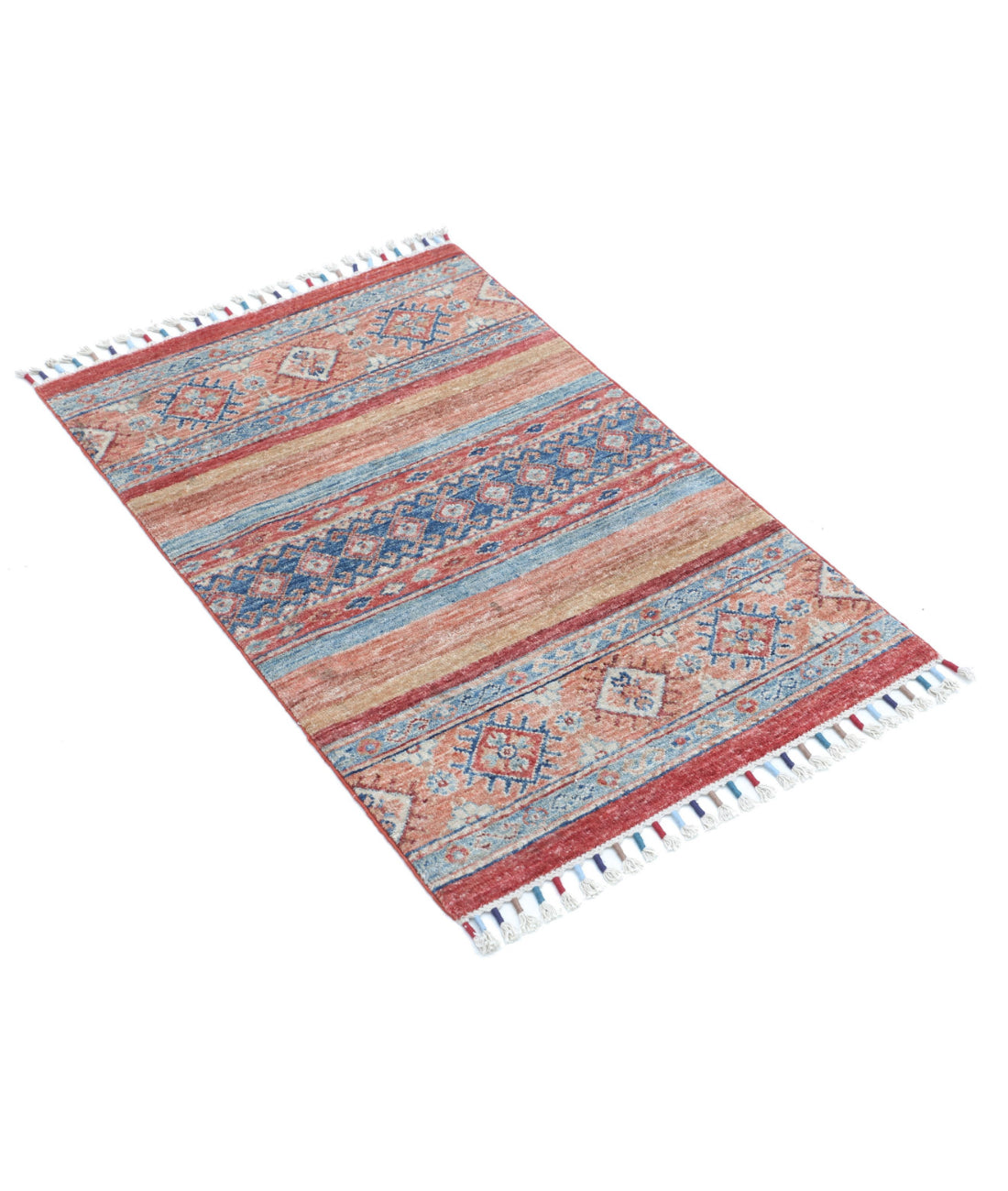 Hand Knotted Khurjeen Wool Rug - 2'0'' x 3'0'' 2'0'' x 3'0'' (60 X 90) / Multi / Multi