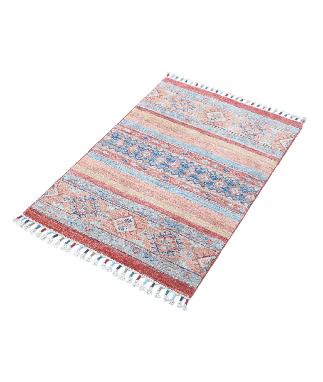 Hand Knotted Khurjeen Wool Rug - 2'0'' x 3'0'' 2'0'' x 3'0'' (60 X 90) / Multi / Multi