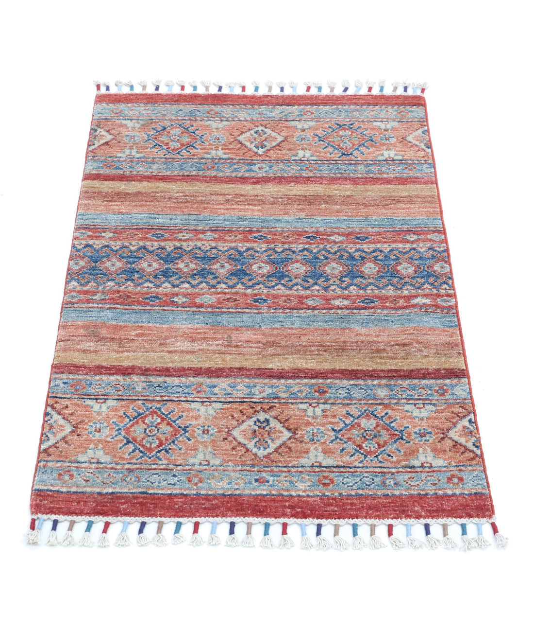 Hand Knotted Khurjeen Wool Rug - 2'0'' x 3'0'' 2'0'' x 3'0'' (60 X 90) / Multi / Multi