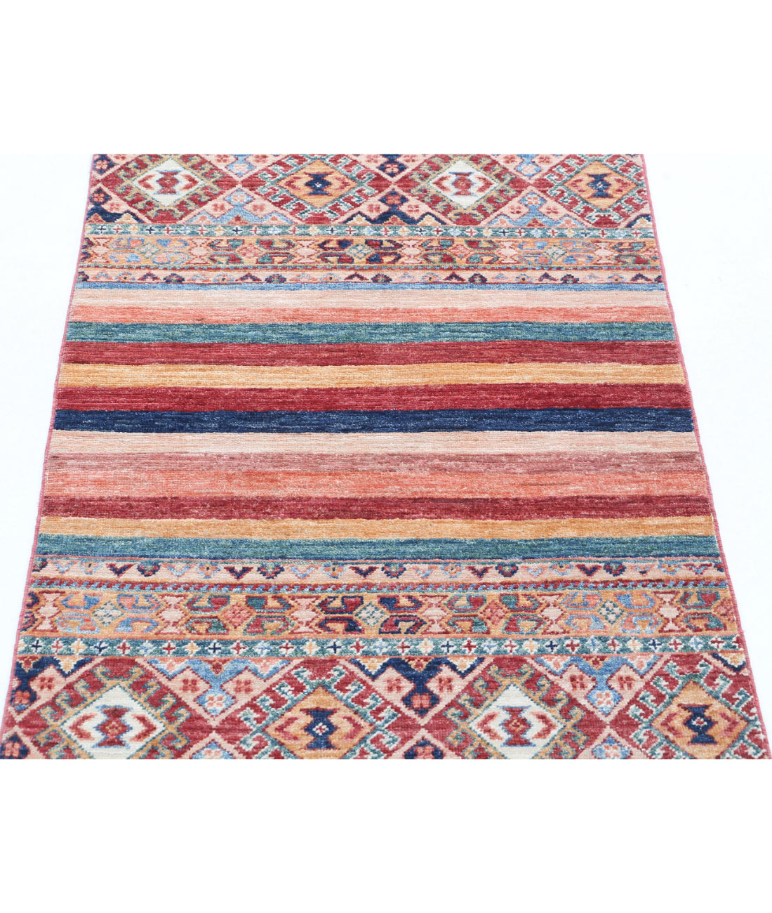 Hand Knotted Khurjeen Wool Rug - 2'6'' x 3'10'' 2'6'' x 3'10'' (75 X 115) / Multi / Multi