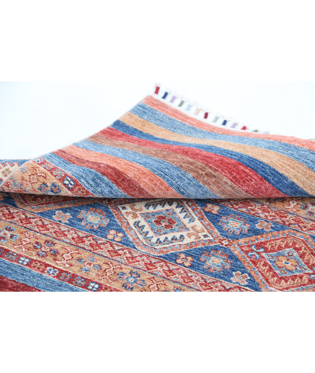 Hand Knotted Khurjeen Wool Rug - 2'9'' x 3'10'' 2'9'' x 3'10'' (83 X 115) / Multi / Multi