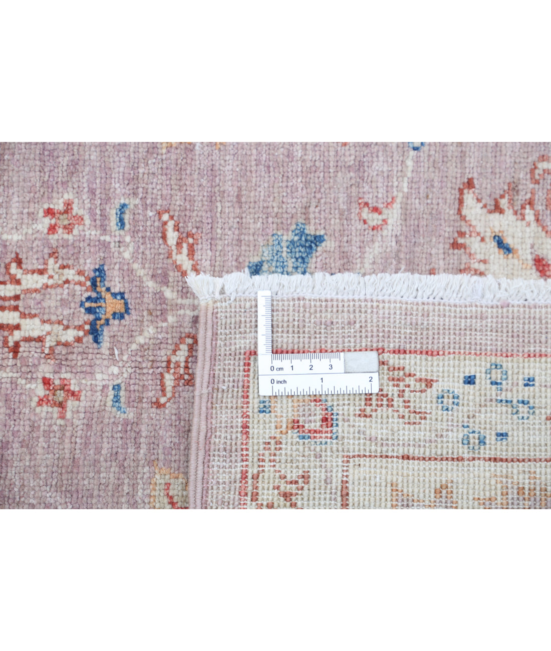 Hand Knotted Ziegler Farhan Wool Rug - 4'11'' x 6'6'' 4'11'' x 6'6'' (148 X 195) / Peach / Ivory