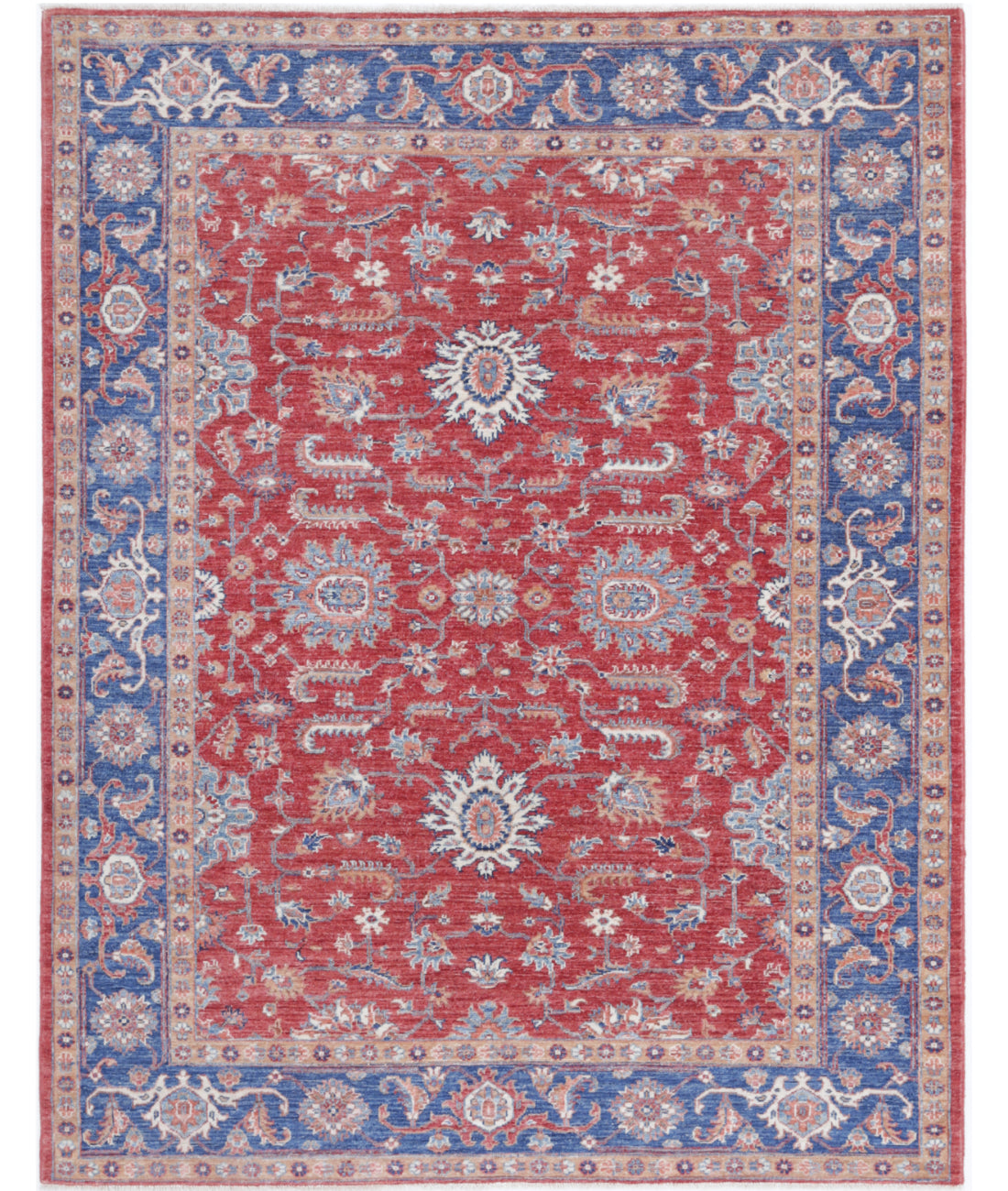 Hand Knotted Ziegler Farhan Wool Rug - 5'0'' x 6'4''