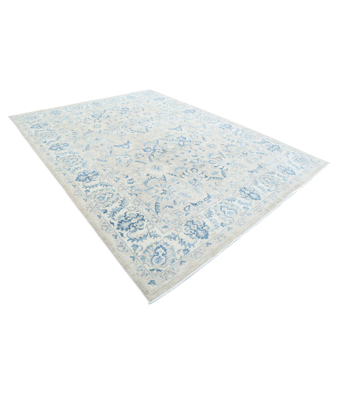 Hand Knotted Serenity Wool Rug - 8'10'' x 11'10'' 8'10'' x 11'10'' (265 X 355) / Taupe / Ivory