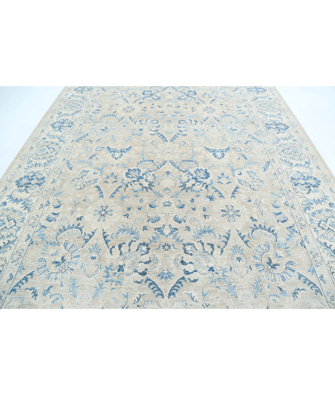 Hand Knotted Serenity Wool Rug - 8'10'' x 11'10'' 8'10'' x 11'10'' (265 X 355) / Taupe / Ivory