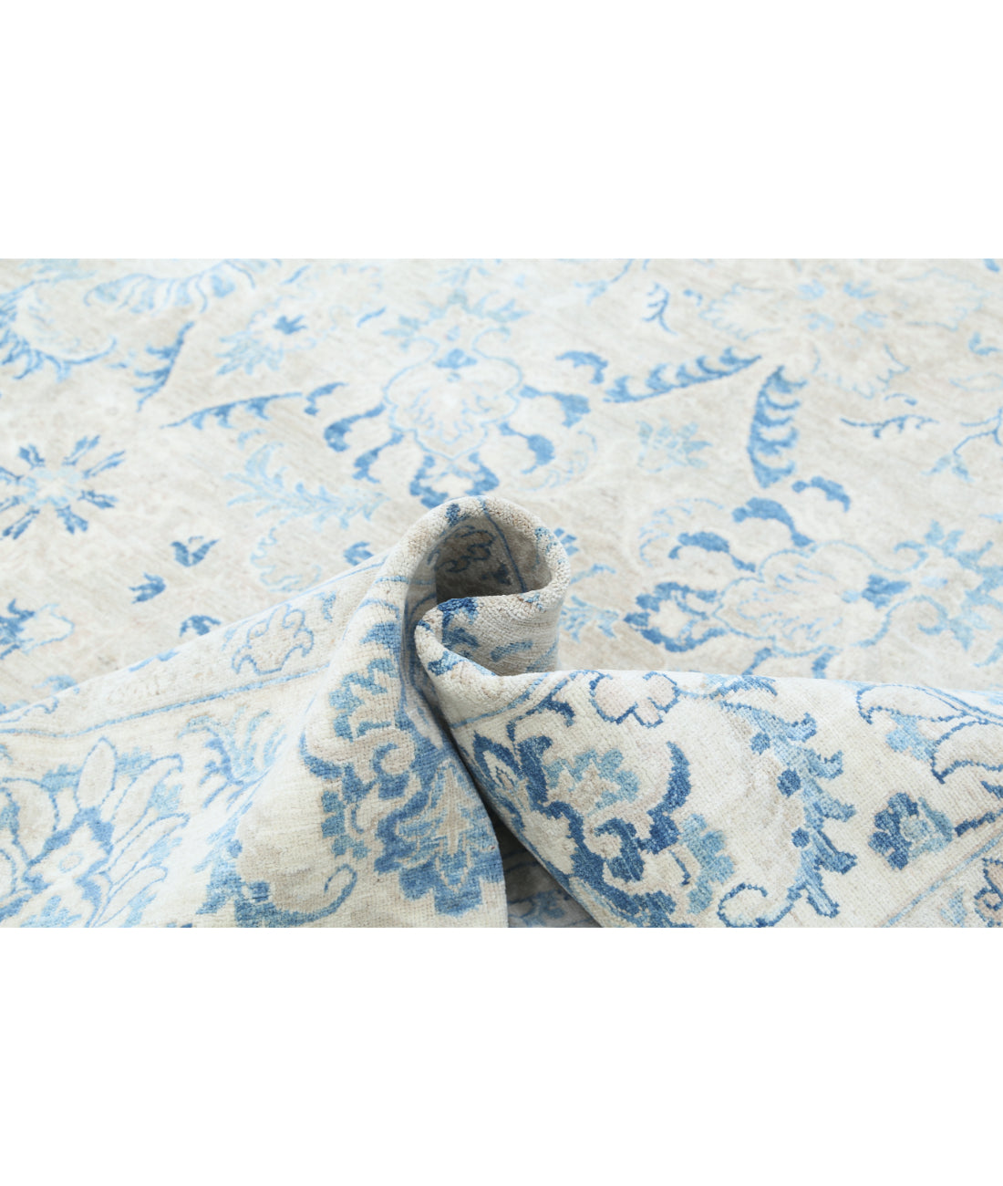 Hand Knotted Serenity Wool Rug - 8'10'' x 11'10'' 8'10'' x 11'10'' (265 X 355) / Taupe / Ivory