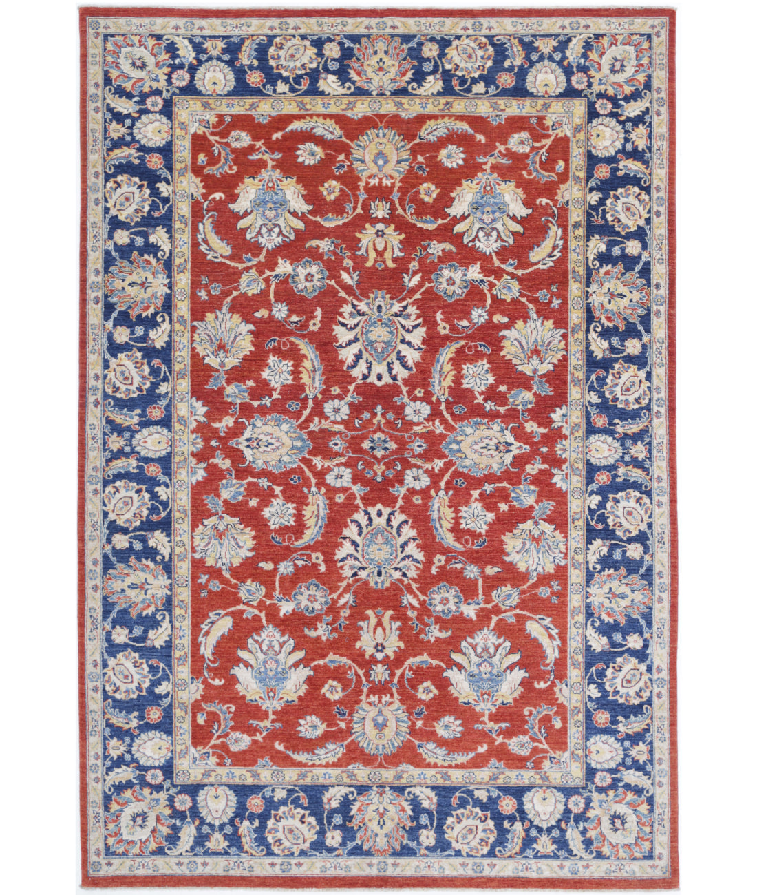 Hand Knotted Ziegler Farhan Wool Rug - 6'4'' x 9'6''