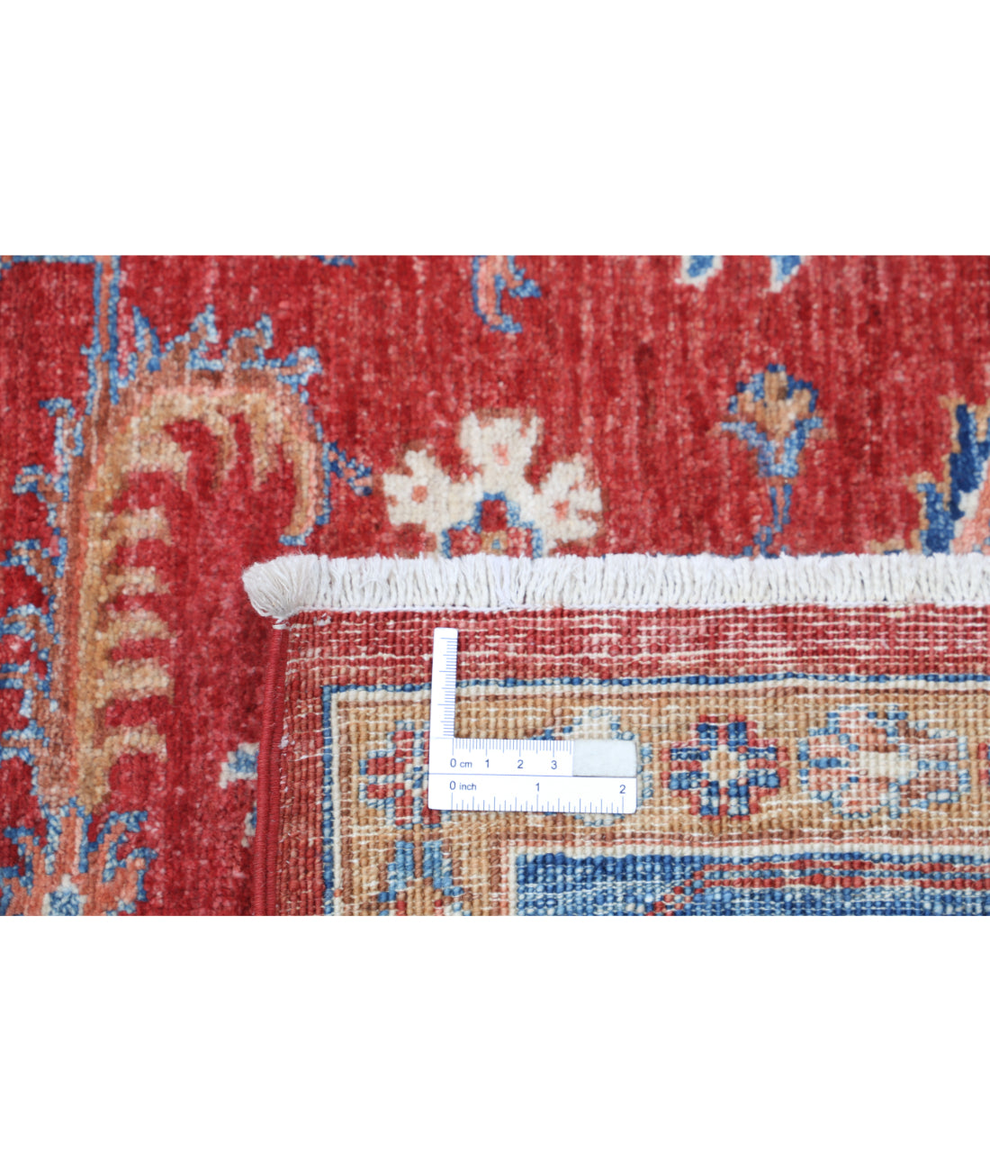 Hand Knotted Ziegler Farhan Wool Rug - 6'8'' x 9'10'' 6'8'' x 9'10'' (200 X 295) / Red / Blue