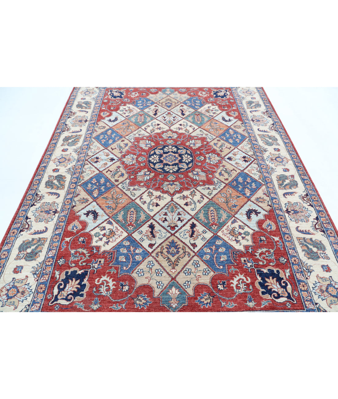 Hand Knotted Ziegler Farhan Wool Rug - 6'7'' x 9'3''