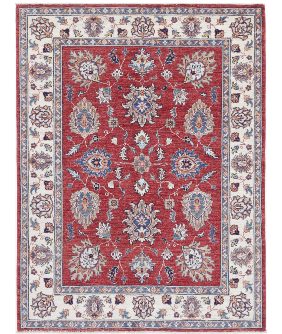 Hand Knotted Ziegler Farhan Wool Rug - 4'10'' x 6'6''
