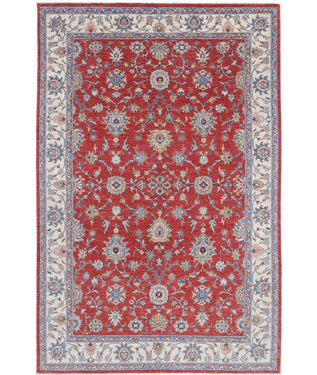 Hand Knotted Ziegler Farhan Wool Rug - 6'5'' x 9'9''