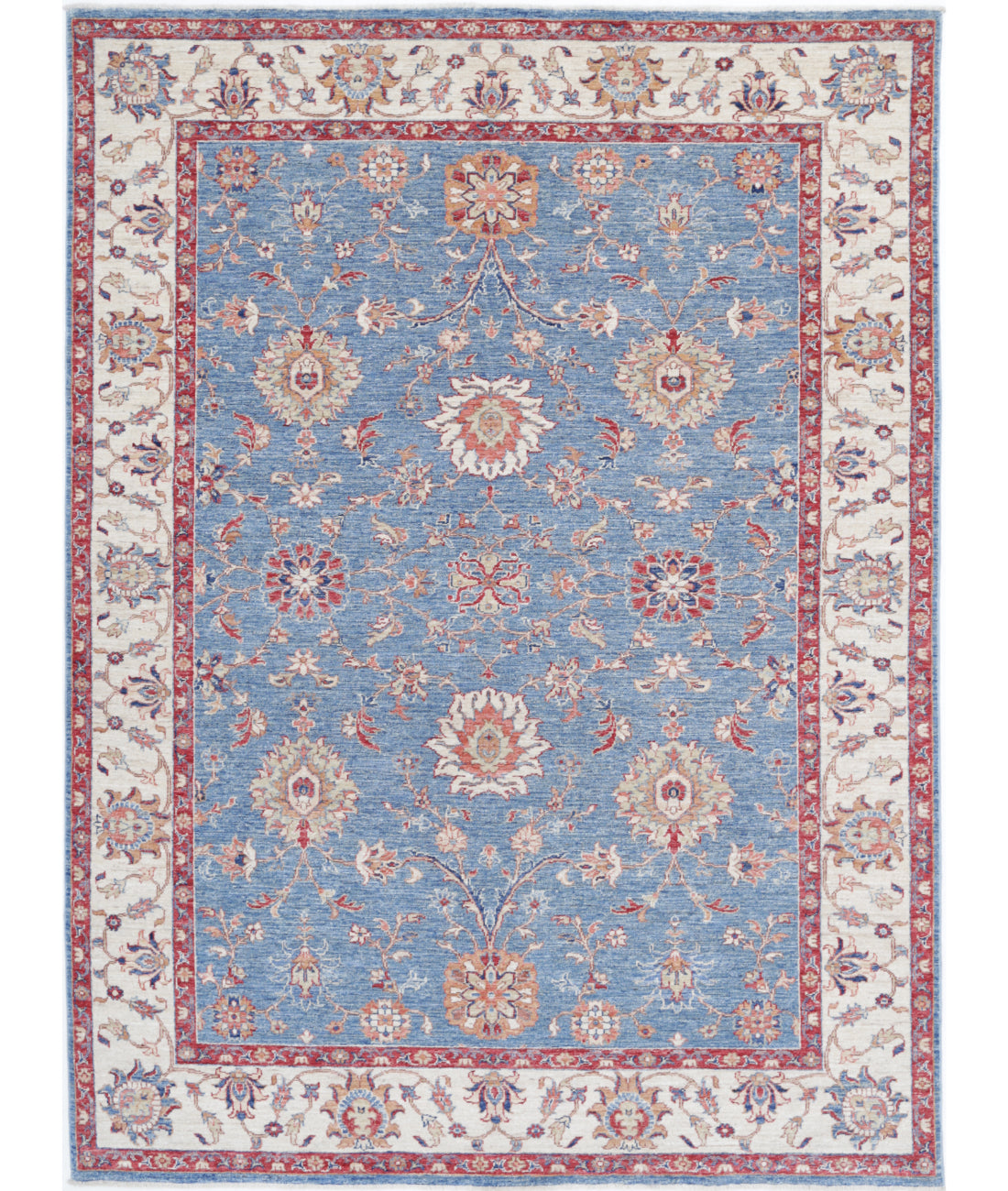 Hand Knotted Ziegler Farhan Wool Rug - 6'0'' x 8'3''