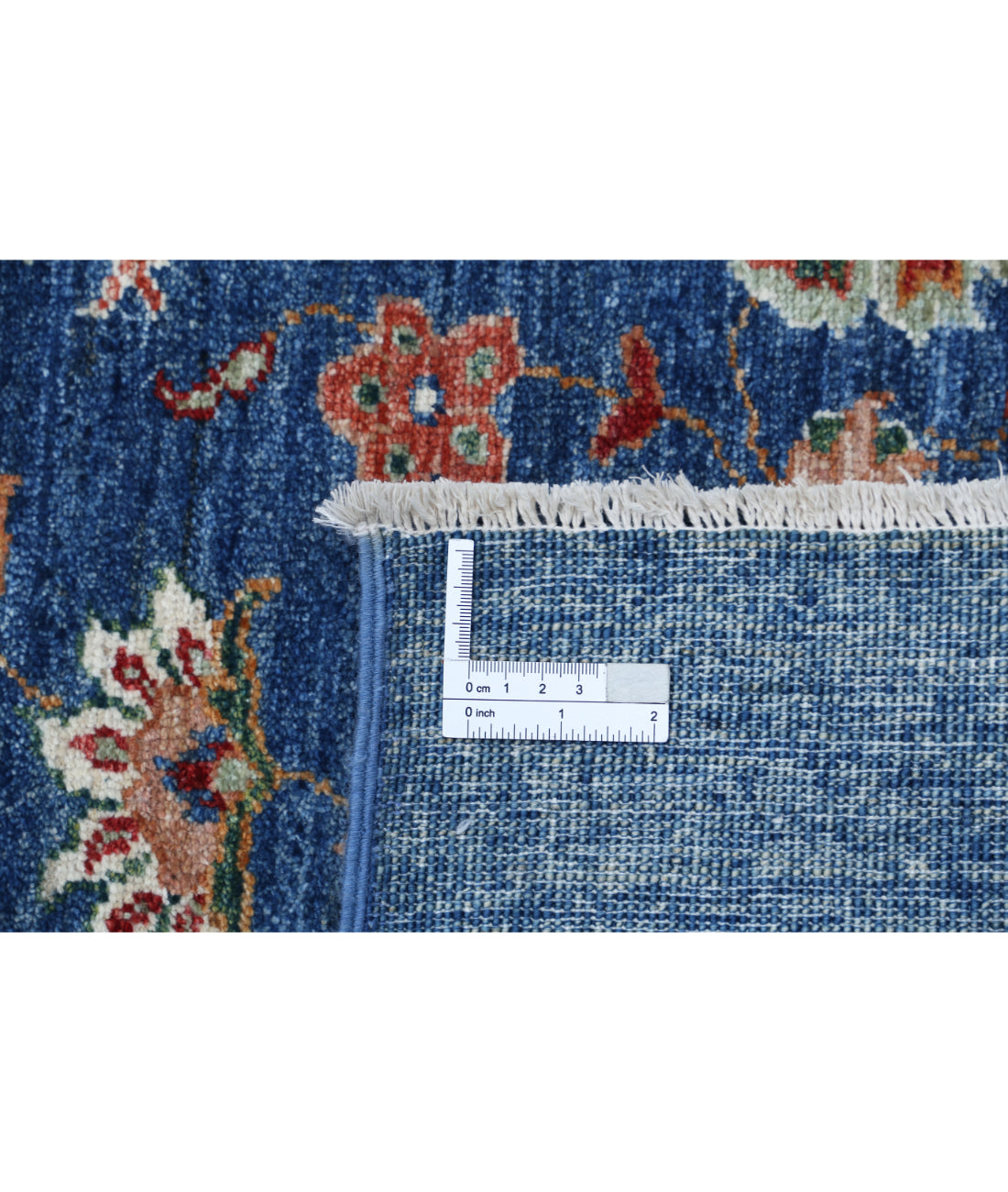 Hand Knotted Ziegler Farhan Wool Rug - 6'9'' x 8'10'' 6'9'' x 8'10'' (203 X 265) / Blue / N/A