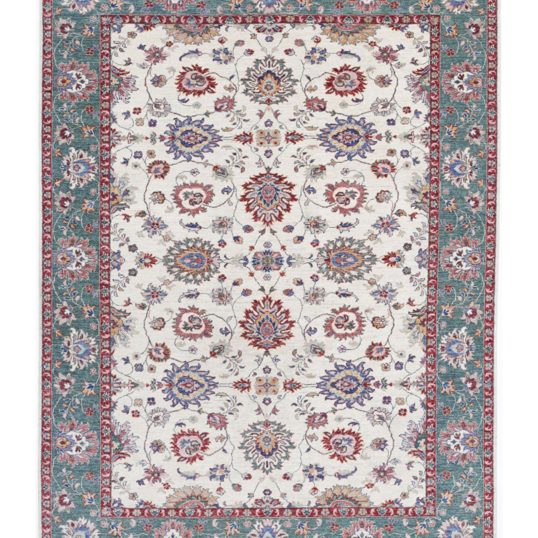 Hand Knotted Ziegler Farhan Wool Rug - 6'8'' x 9'2''