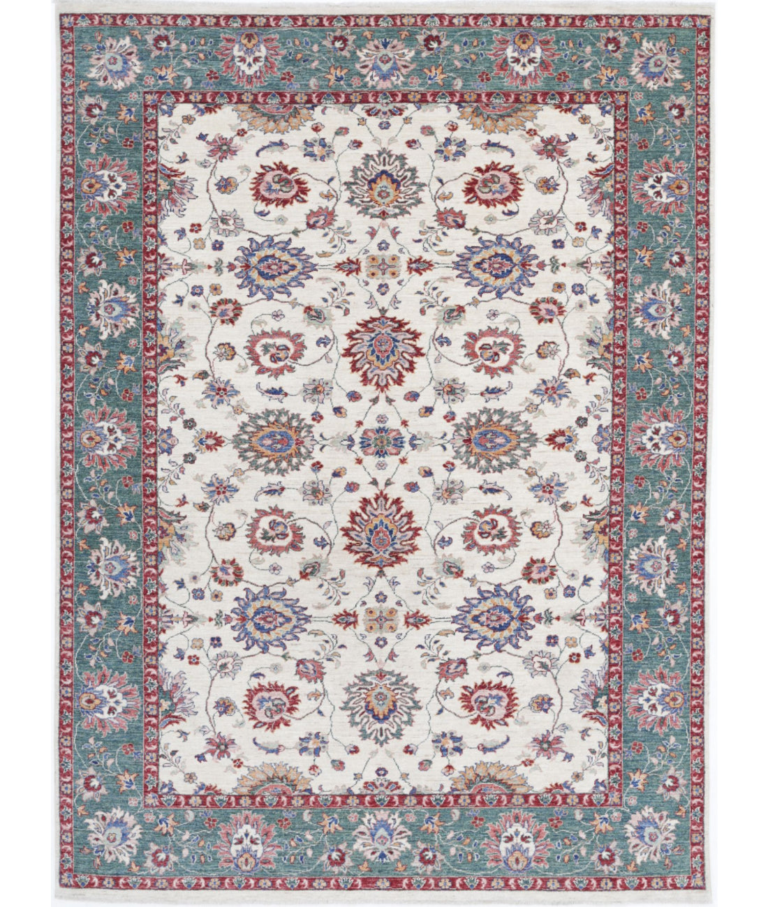 Hand Knotted Ziegler Farhan Wool Rug - 6'8'' x 9'2''