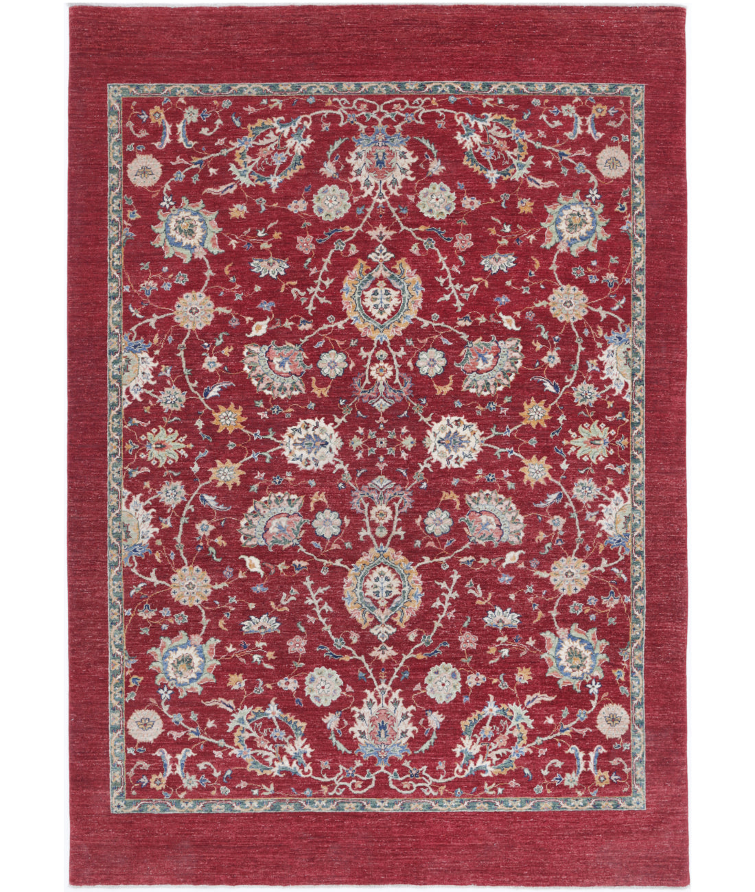 Hand Knotted Ziegler Farhan Wool Rug - 6'3'' x 9'1''