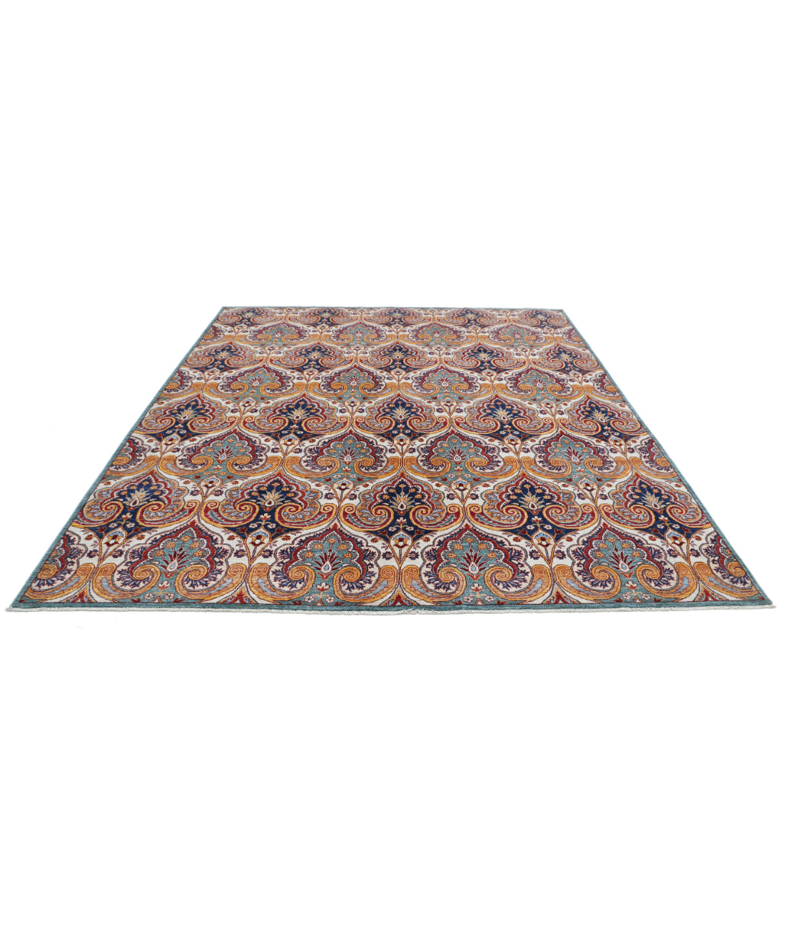 Alfombra de lana Artemix anudada a mano - 8'7'' x 9'9''