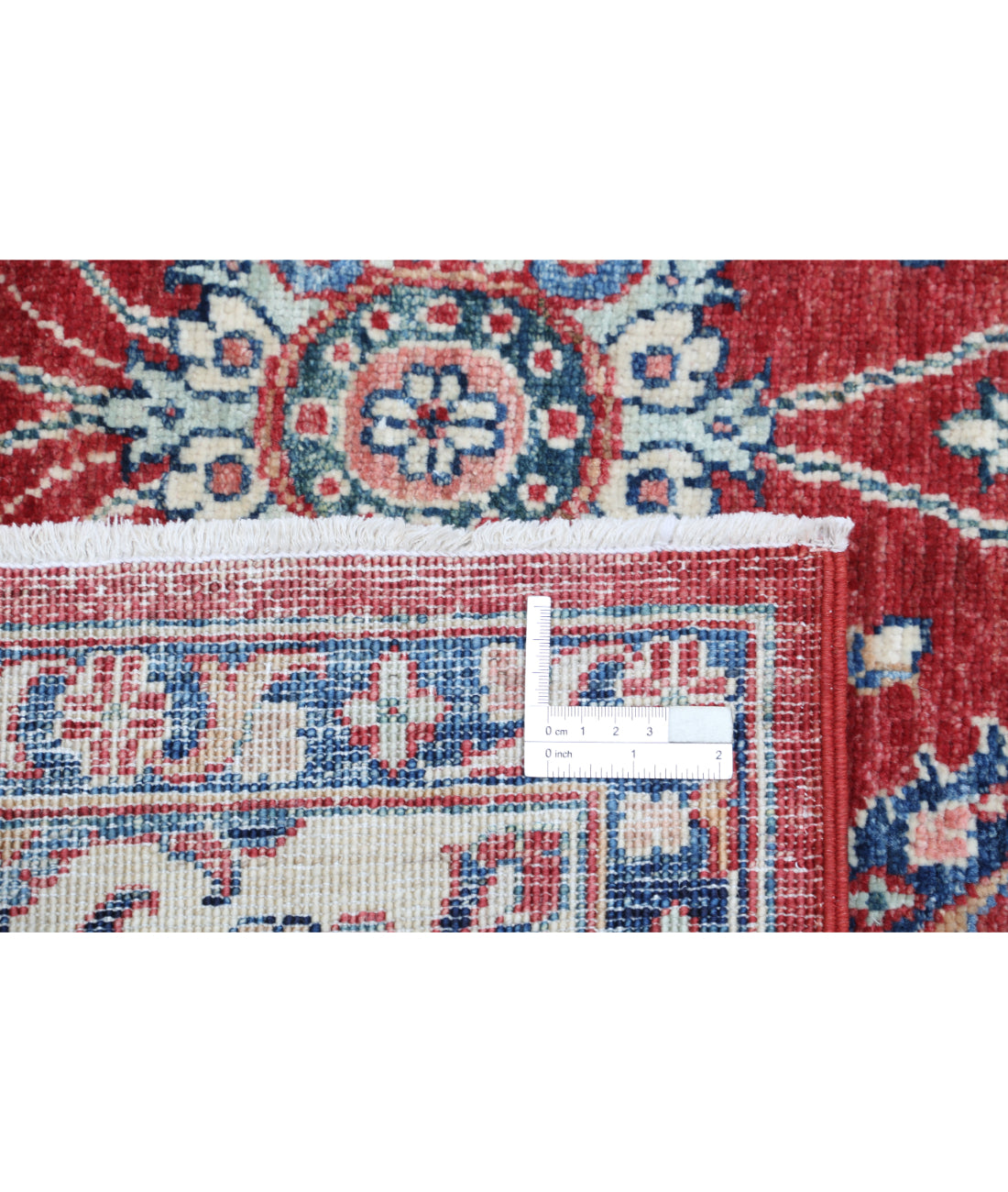 Hand Knotted Ziegler Farhan Wool Rug - 5'4'' x 8'0'' 5'4'' x 8'0'' (160 X 240) / Red / Ivory