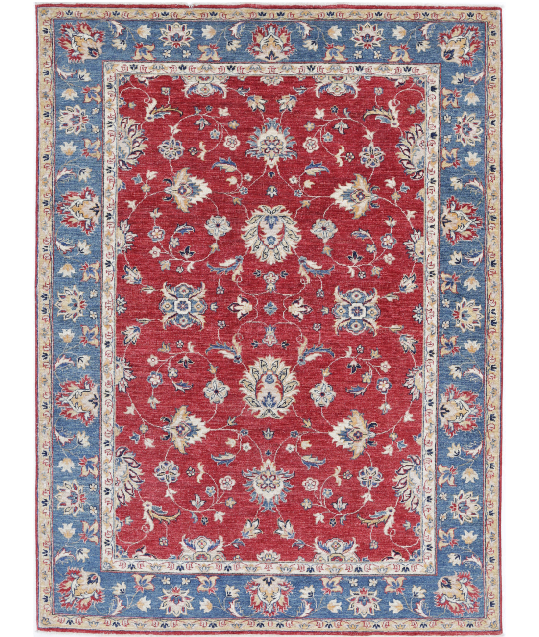 Hand Knotted Ziegler Farhan Wool Rug - 5'6'' x 7'6''