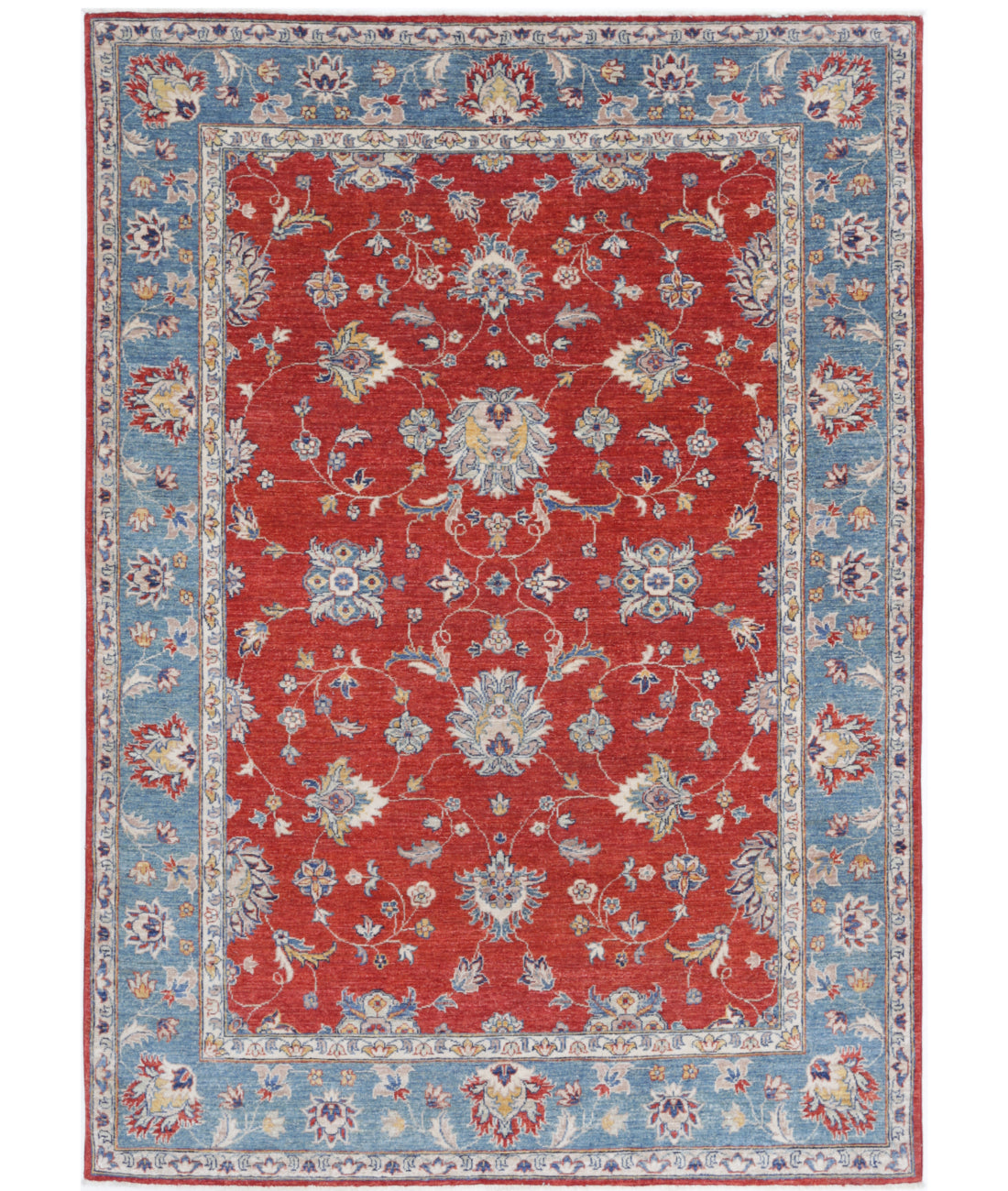 Hand Knotted Ziegler Farhan Wool Rug - 5'5'' x 7'10''