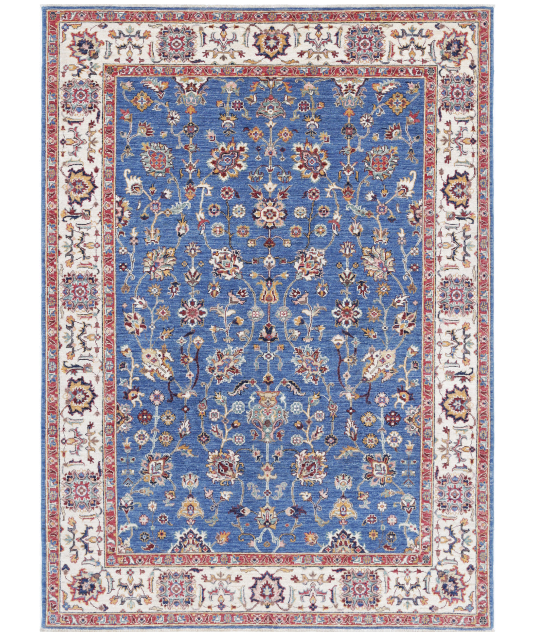 Hand Knotted Ziegler Farhan Wool Rug - 5'6'' x 7'9''