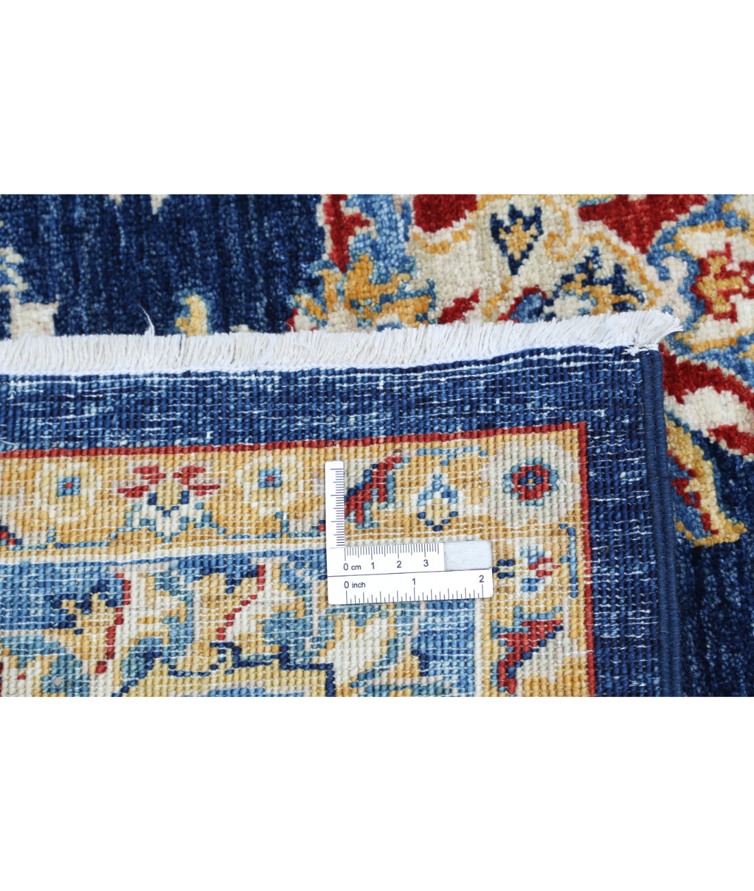 Hand Knotted Ziegler Farhan Wool Rug - 5'8'' x 7'10'' 5'8'' x 7'10'' (170 X 235) / Blue / Gold