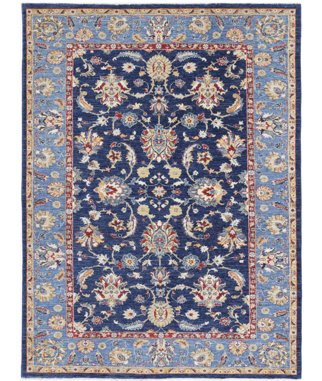Hand Knotted Ziegler Farhan Wool Rug - 5'8'' x 7'10''