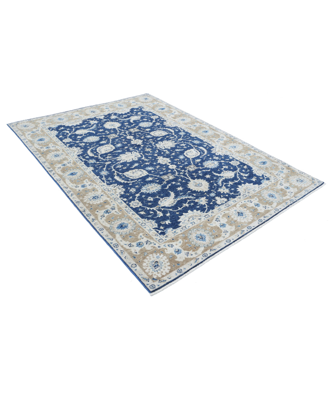 Hand Knotted Ziegler Farhan Wool Rug - 5'6'' x 7'11''