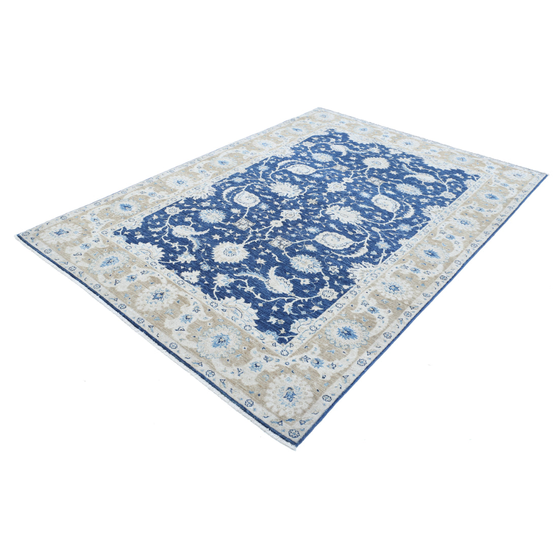 Hand Knotted Ziegler Farhan Wool Rug - 5'6'' x 7'11''