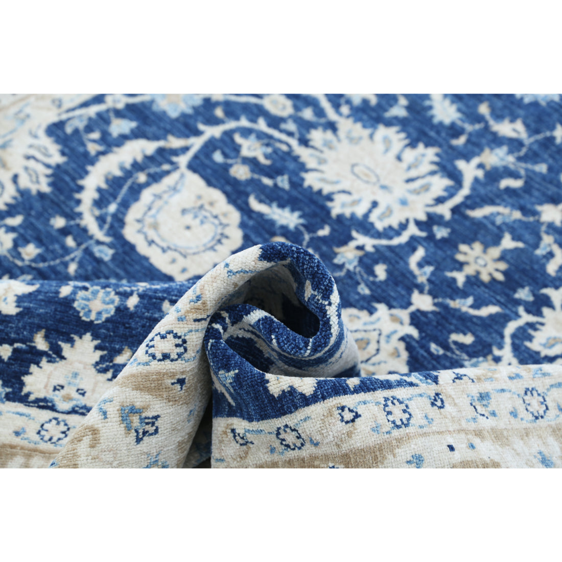 Hand Knotted Ziegler Farhan Wool Rug - 5'6'' x 7'11''
