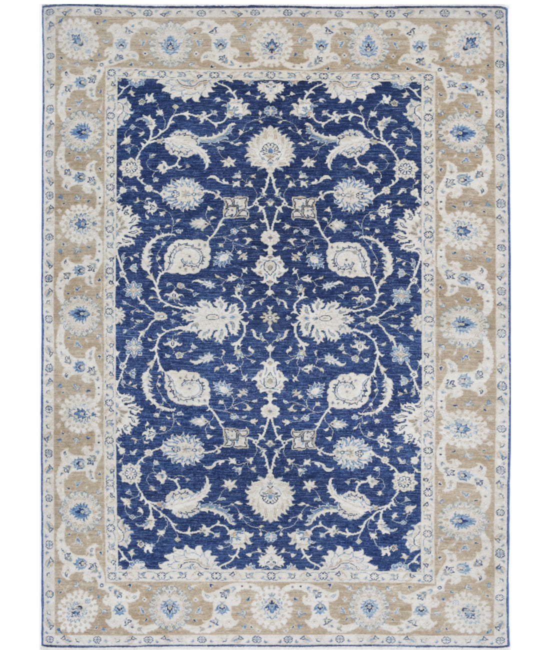 Hand Knotted Ziegler Farhan Wool Rug - 5'6'' x 7'11''