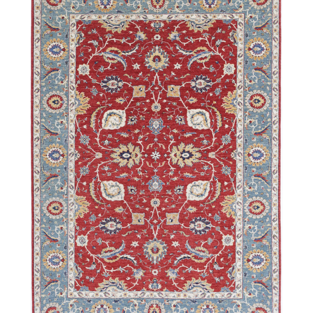 Hand Knotted Ziegler Farhan Wool Rug - 6'5'' x 9'8''