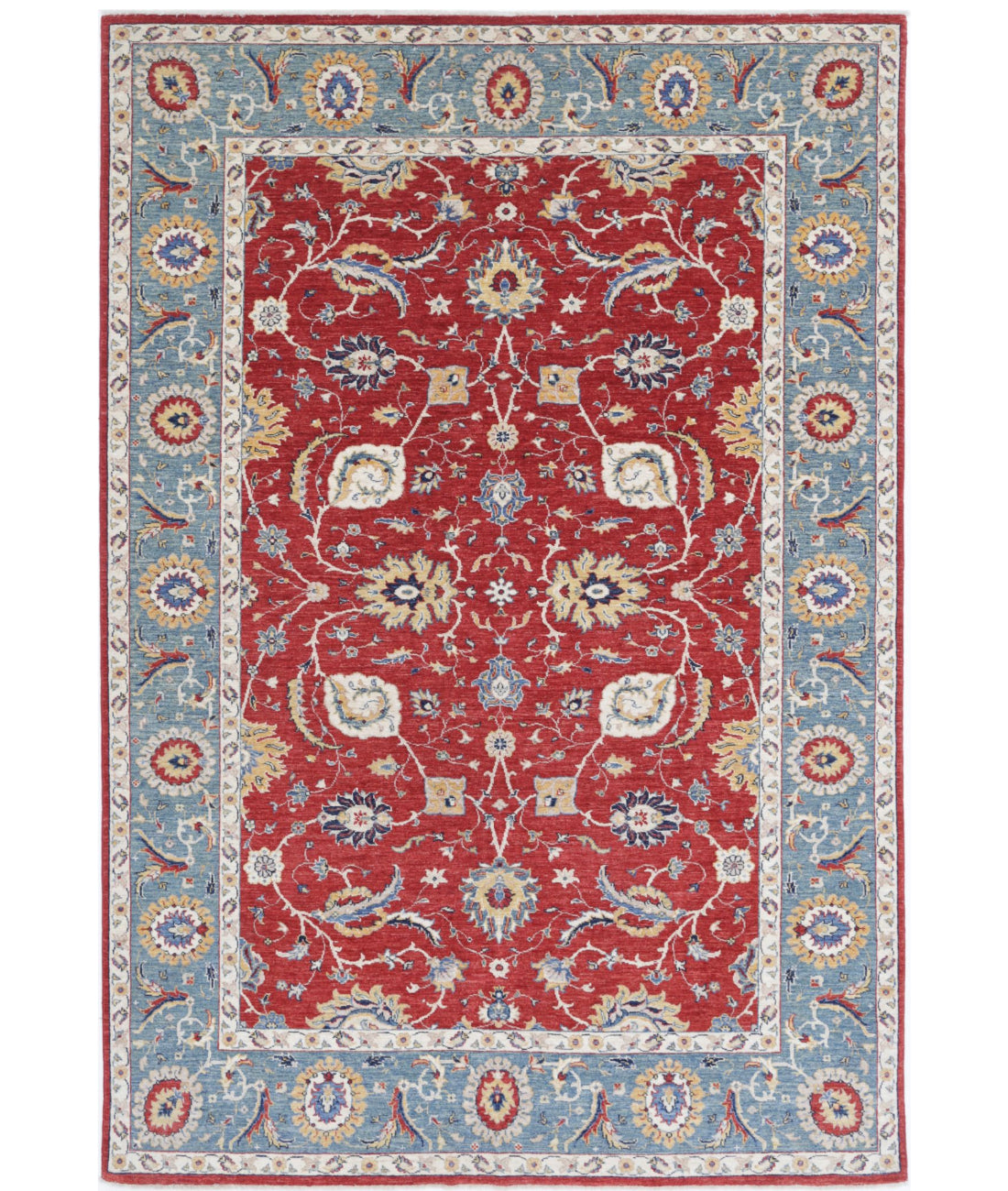 Hand Knotted Ziegler Farhan Wool Rug - 6'5'' x 9'8''
