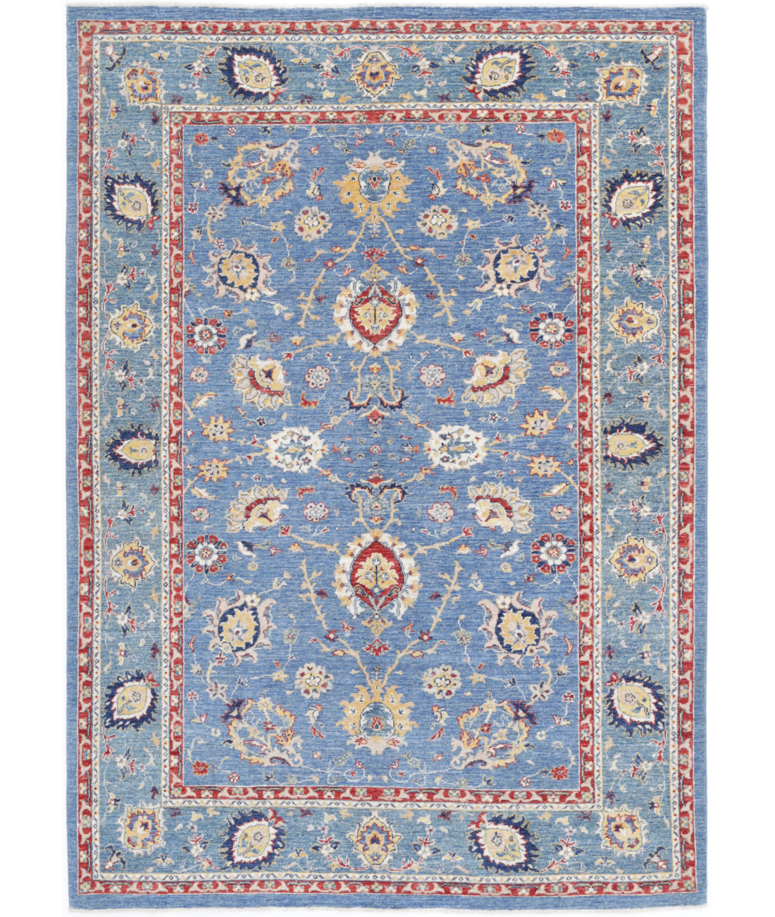 Hand Knotted Ziegler Farhan Wool Rug - 5'7'' x 7'10''
